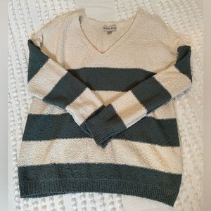 EUC Knox Rose Blue & Cream Sweater, Size: L